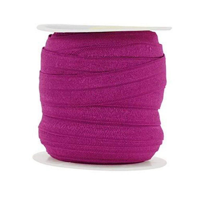 One Inch Purple Fold Over Elastic Purple 1 Elastic for Headbands 1, 5 or 10  Yards of One Inch FOE Baby Headbands Headband Supplies 