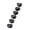 Black, variant on Yihuala 6Pcs Guitar String Retainer Classical Guitar Rollers String Trees Guitars Strings Ties Bridge Beads Guitars Accessories