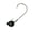 Black, variant on 6th Sense Axle SwingShaker Shakey Head Jig, Swinging Hook Screw–Lock Design