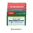 thumbnail image 3 of Timco - Classic Multi-Purpose Screws - PZ - Double Countersunk - Yellow (Size 4.0 x 40 - 200 Pieces), 3 of 3