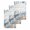 Gray, variant on Blue Starfish Coastal Kitchen Dish Towels for Drying Dishes Set of 3, Eucalyptus Summer Nautical Shell Wooden Waffle Weave Microfiber Hand Tea Bathroom Towels Quick Dry & Absorbent Towel 15.7x23.6