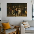 thumbnail image 6 of The Night Watch by Rembrandt Van Rijn Poster Decorative Painting Canvas Wall Art Living Room Posters Bedroom Painting,Unframe-style,16x24inch(40x60cm), 6 of 8