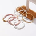 thumbnail image 6 of NICKSUN Heishi Beaded Stretch Bracelets for Women Stackable Gold Polymer Clay Beads Bracelets Friendship Boho Summer Beach Bracelet Jewelry Set, 6 of 6