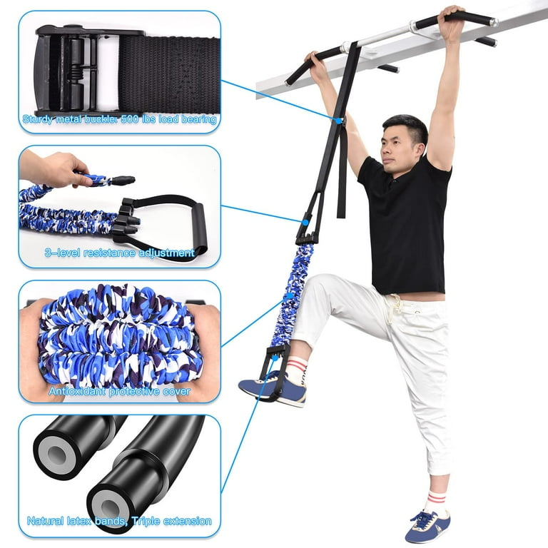 200 LB Load Pull Up Assist Bands Chest Expander Resistance Bands with Handles Natural Latex Pull up Assist Resistance Band Puller Walmart