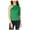 Green - cloverpatch, variant on bar III Womens One-Shoulder Pullover Sweater, Black, Large