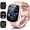 Mauve, variant on AI Smart Watch for Women Men 1.91" HD Touch Screen with Dual-Mode Smart Bluetooth Call and Voice Assistant 100+ Sport Modes IPX7 Waterproof Fitness Watch for Android/iPhone