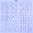 thumbnail image 1 of Ahgly Company Machine Washable Indoor Square Abstract Blue Contemporary Area Rugs, 3' Square, 1 of 4