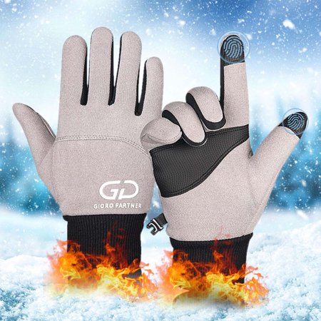 

Women Winter Plush Thick Windproof Screen Warm Cycling Gloves Outdoor Accessories