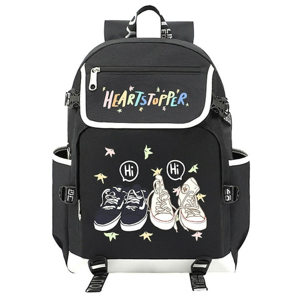 Mochila escolar Heartstoppers Anime, 37 x 16 x 45 cm, poliéster