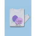 thumbnail image 3 of Modern Style Violet Nature Sweatshirt Women -Image by Shutterstock, Female XX-Large, 3 of 4