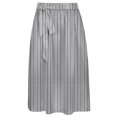 thumbnail image 5 of XIAOCHA Flared Dirndl Skirts for Women Dot Stripe Print Oktoberfest Midi Apron Dresses Party Bottoms,Light Gray,Sizes M, 5 of 8