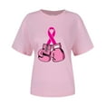 thumbnail image 4 of Luxalzxs Breast Cancer Shirts for Women Pink Ribbon Boxing Gloves Print Fighting Awareness Tops Cancer Survivor Gifts, 4 of 4