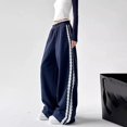 thumbnail image 6 of Angala Little Girls Active Pants Wide Leg Sweatpants With Lace Trim Fall Casual Girls Baggy Trousers, 6 of 6