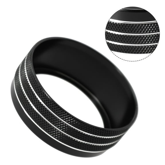 1Pcs Black Aluminum Alloy Gear Shift Knobs Covers Car Interior Decoration Trims Compatible with Dodge with RAM 1500 2500 3500 2018-2020