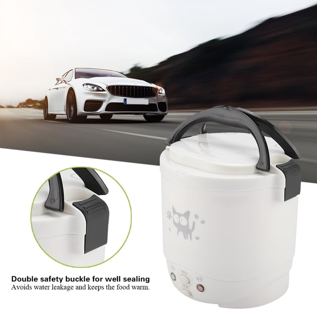 Cuiseur à Riz Portable, 12v 100W 1L Cuiseur à Riz Électrique Multifonction Cuiseur à Riz Électrique pour Voitures Qualité Inégalée