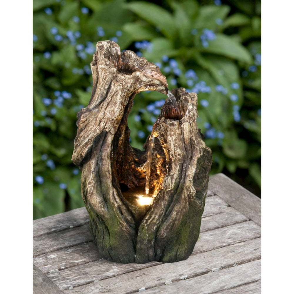 TREE TRUNK FOUNTAIN WITH LED