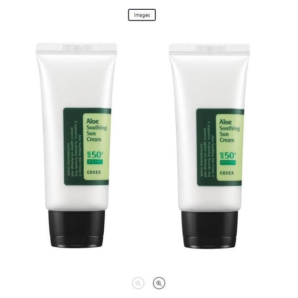 Protección Solar 2 Uds. Calmante Aloe No Grasosa para Facial