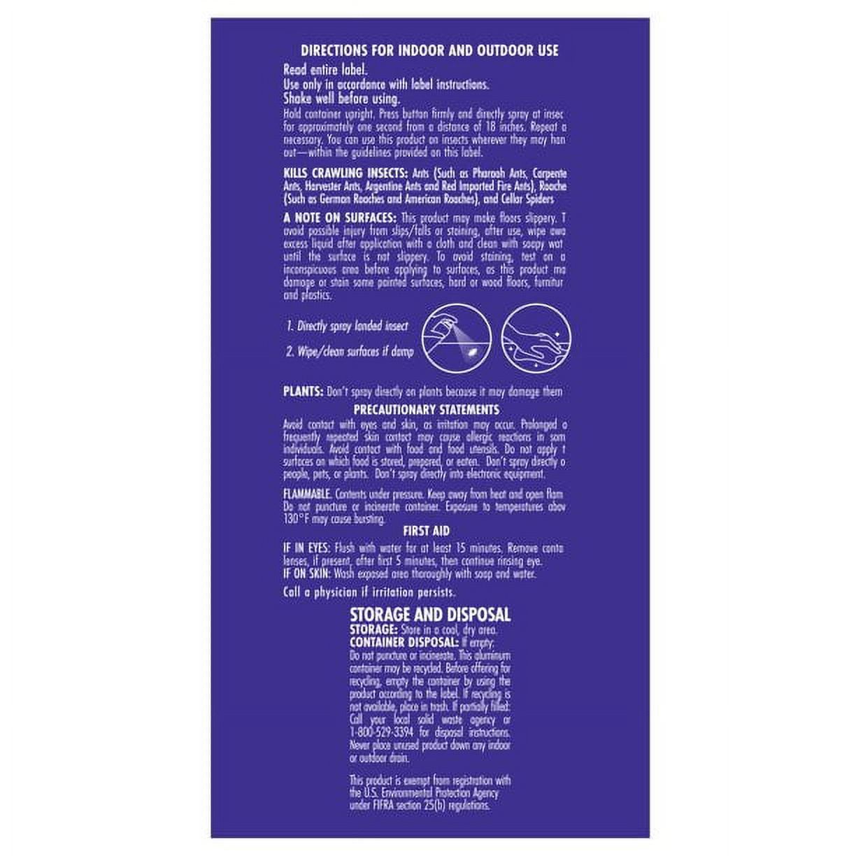 STEM Kills Ants, Roaches and Spiders ,plant-based active ingredient bug spray, botanical insecticide for indoor and outdoor use , 10 Ounce (Pack of 8)