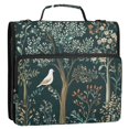 thumbnail image 5 of FORMRS Zipper Binder with Shoulder Strap 2-inch Ring 500 Sheet Capacity File Bag, Floral Forest Scene, 5 of 5