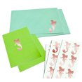 thumbnail image 2 of Royal Green Metallic Sticker Mermaid Party Supplies in Rose Gold  2 inch (50mm) -  40 Pack, 2 of 8