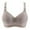 Gray, variant on Double Support Wireless Bra Lace Bra with Stay-in-Place Straps Full-Coverage Wirefree Bra Tagless for Everyday Wear Pink 38C