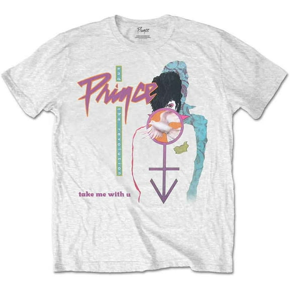 Prince Unisex T-Shirt Take Me With U (X-Large)