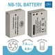 BM Premium 2-Pack de Batteries NB-10L et Chargeur de Batterie Double Kit pour Canon PowerShot G15, G16, G1X, G3X, SX40 HS, SX40HS, SX50 HS, SX60 HS Appareil Photo Numérique – image 2 sur 5