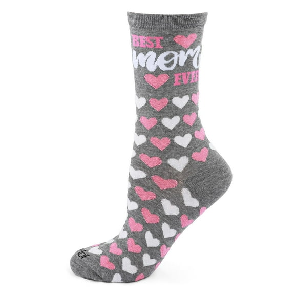 MeMoi Best Mom Ever Bamboo Blend Crew Sock - Mens - Male