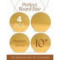 thumbnail image 2 of 4 Pcs Cake Board 10 Inch Round - Oil-Proof & Sturdy Cake Base Board, Cake Rounds, 2 of 6
