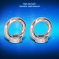 thumbnail image 4 of Écrous Oeillets de Levage M10 en Acier Inoxydable (Lot de 10) - Attaches Haute Résistance, Résistantes à l'Usure et à la Corrosion avec Fils Précis et Fini Poli, Idéales pour les Grues Forestières, les Grues d'Ingénierie,, 4 of 6