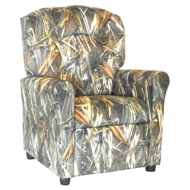 Brazil Furniture 4Button Back Child Recliner Camo Brown Walmart
