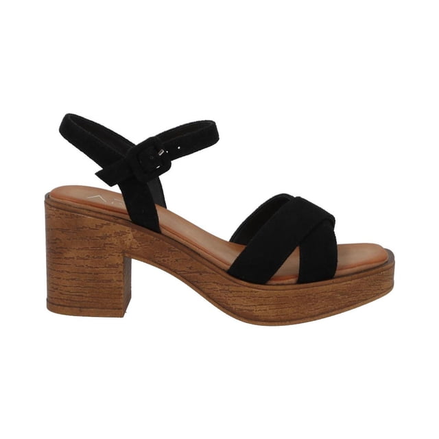 Sandalias Comodas ARIA BY EH! Mujer Dama Casual negro 25