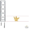 thumbnail image 4 of Solid 14K Gold Box Chain Eagle Pendant Necklace Set (Box Chain 0.8 mm, 20.0 Inches), 4 of 5