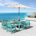 thumbnail image 5 of JUSTLET 5 PC Outdoor Patio Furniture Set, Patio Dining Sets, 4 Chairs and 1 Table, Turquoise, 5 of 10