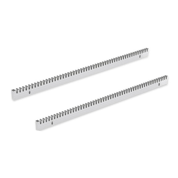 Blütezeit Galvanized Steel Gear Rack 8mm Thickness 1.64ft 2 Pieces Including Mounting Hardware Total 3.28 Feet Teeth Track for Sliding Gate Operator