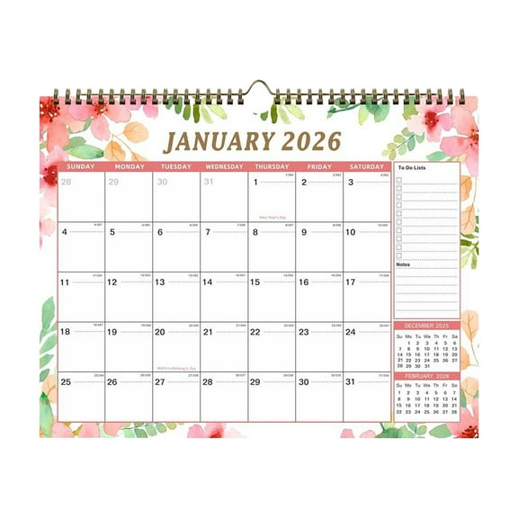 PLPPYFS 2026-2027 Wall Calendar, 2026 Wall Calendar Large 15" x 11.8", 18 Month Calendar from January 2026 to June 2027, Extra Large Monthly Calendar 2026 for Wall, Seasons Color