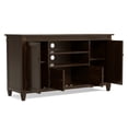 thumbnail image 6 of Simpli Home Simpli Home Carlton 54 inch Wide Solid Wood Transitional TV Stand in Tobacco Brown For TVs up to 60 inches, 6 of 11