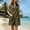 Army Green, variant on PRINxy Women's Sleeveless Collared Button Down Dress Cotton Linen Blend Casual Short Dress with Pockets for Summer Daily Wear Khaki M