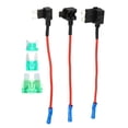 thumbnail image 1 of 1 juego Universal 3 uds grifo de fusible para coche agregar un adaptador de circuito 12V con 3 uds 30A estándar Mini fusible tipo cuchilla de perfil bajo, 1 of 1
