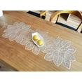 thumbnail image 5 of LINLIN Leaf Shaped Placemats PVC Hollow Table Runner Non-slip Decorative Table Mats Placemat for Home Party Kitchen Dining Wedding Decor, 5 of 6