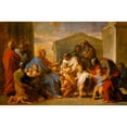 thumbnail image 3 of Vincenzo Camuccini 18x13 Black Modern Framed Museum Art Print Titled - Christ Blessing the Children (C. 1826), 3 of 5