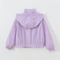 thumbnail image 5 of EnJoCho Girls Lightweight Windbreaker Jacket 𝖶aterproof Packable Hooded Full Zip Raincoat Kids Boys Outdoor Casual Jacket Compact Travel Jacket, 5 of 9