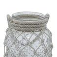 thumbnail image 4 of DecMode Clear Glass Decorative Candle Lantern with Rope Handle, 4 of 8