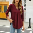 thumbnail image 4 of Womens Tops, Women Short Sleeve Tops Cotton Blouses for Women Casual Womens T Shirts Loose Fit Cute Summer Clothes for Women Over 50 Try Before You Buy Womens Clothing, 4 of 5