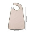 thumbnail image 3 of Japceit Adult Bib for Eating, Adjustable Clothing Protector for Elderly and Seniors, Reusable Washable Spill Proof Smock with Pocket, Mealtime, 3 of 6