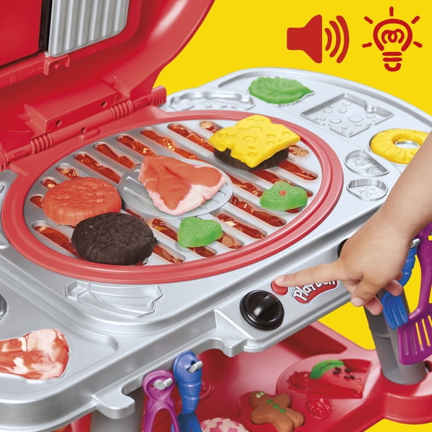 Play-Doh Sizzlin Grill Playset with Lights & Sounds for Kids