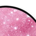 thumbnail image 4 of 36.2 Inch Round Floor Mat Pink Glitter Background Carpet Decor Rug for Living Room Bedroom, 4 of 6