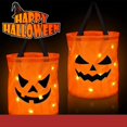 thumbnail image 2 of Bolsa de Dulces de Halloween con Estampado de Calabaza, Reutilizable, para Truco o Trato A, 2 of 5