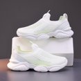 thumbnail image 5 of Kids Slip On Breathable Mesh Knit Sneakers Lightweight Cushion Running Walking Shoes Boys Girls Casual Athletic Trainers, 5 of 6