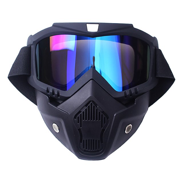 Small Outdoor Cover, Adjustable Paintball Goggles with Detachable Shield Off Road Motorcycle Eyewear for Outdoor Riding Windproof and Impact Protective Gear, Protective Cover